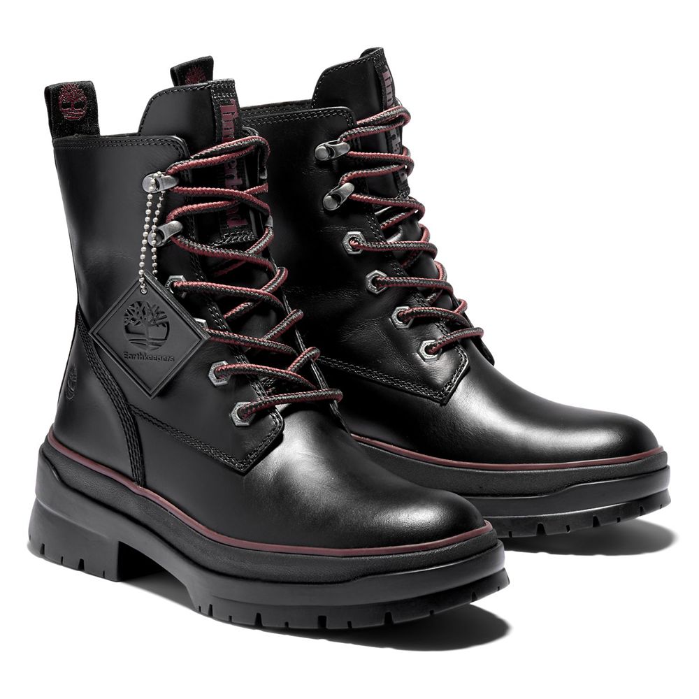 Timberland Παπούτσια Με Δαντέλα Γυναικεια Μαυρα - Malynn Ek+ Waterproof - Greece 7589012-OD